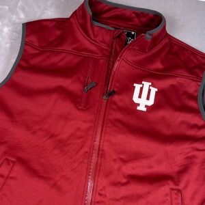 Franchise‎ Club Indiana Hoosiers Mens XXL Crimson Red Quad Flex Full Zip Vest